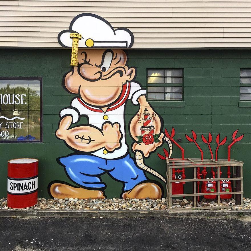 纽约艺术家玩街头涂鸦,然后就火了!