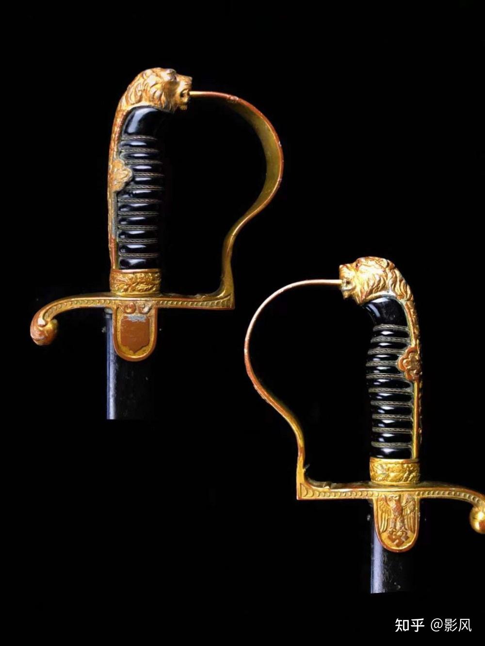 二战纳粹陆军军官宝石眼狮头礼仪长剑