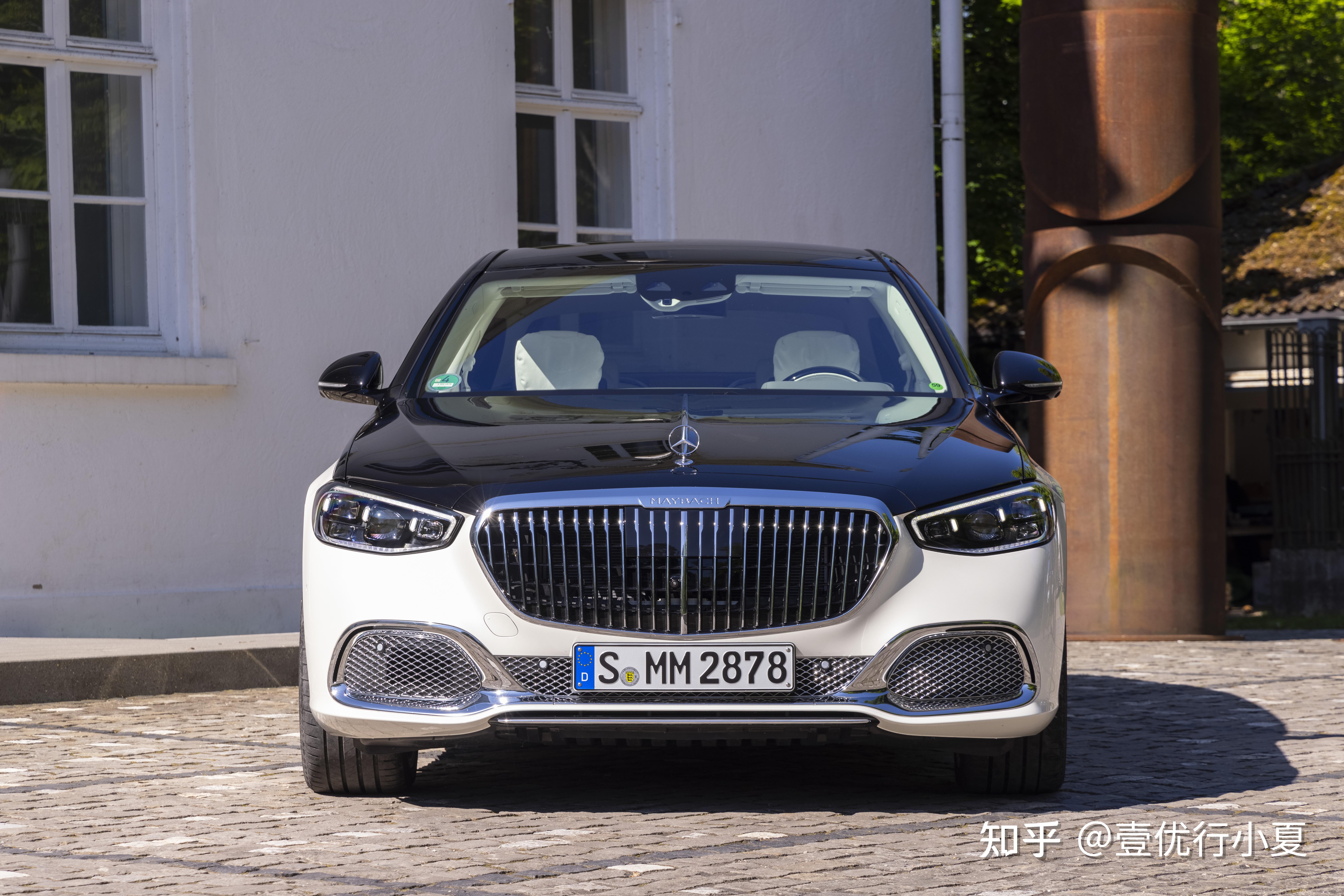 21款迈巴赫s480改装前脸银色镀铬新一代家族式高配风格