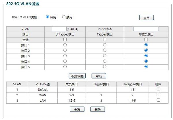 Mesh组网单线复用，水星SG105 Pro VLAN交换机设置教程