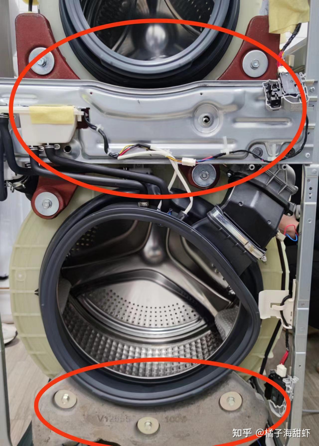 卡萨帝/colmo/lg三款分区洗洗衣机拆机横测对比!