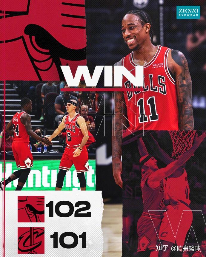 202122nba季前赛公牛102101骑士德罗赞23分如何评价这场比赛