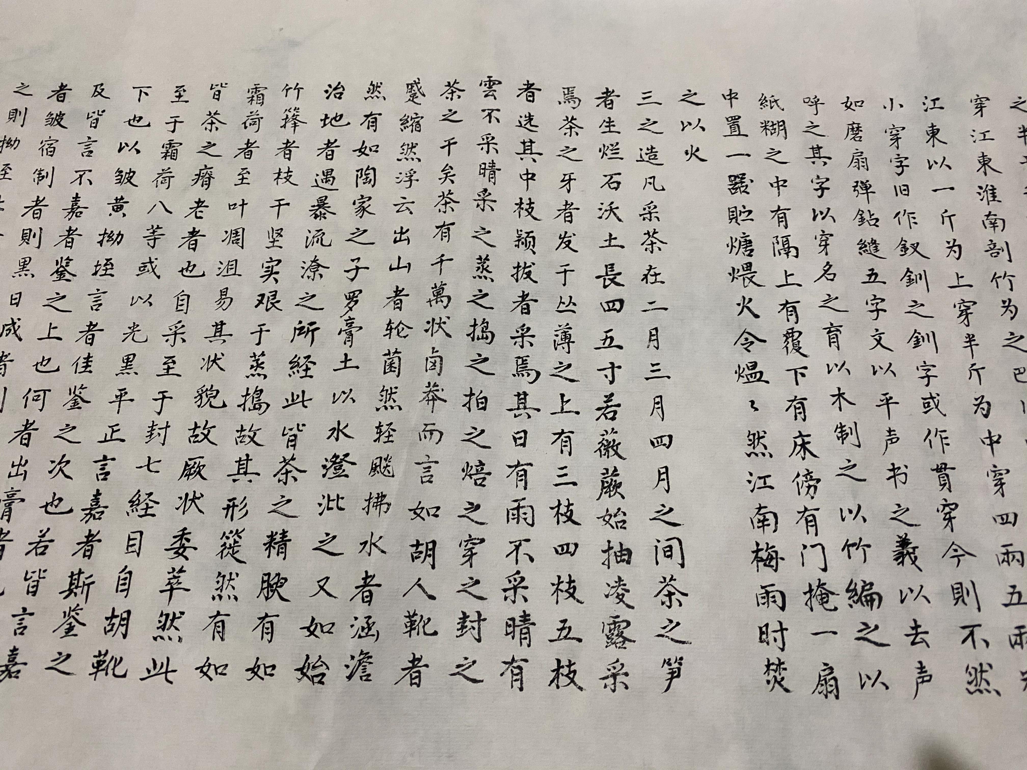 史树青小楷茶经