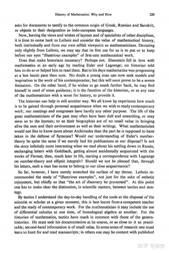 Andr weil history of mathematics why and how 