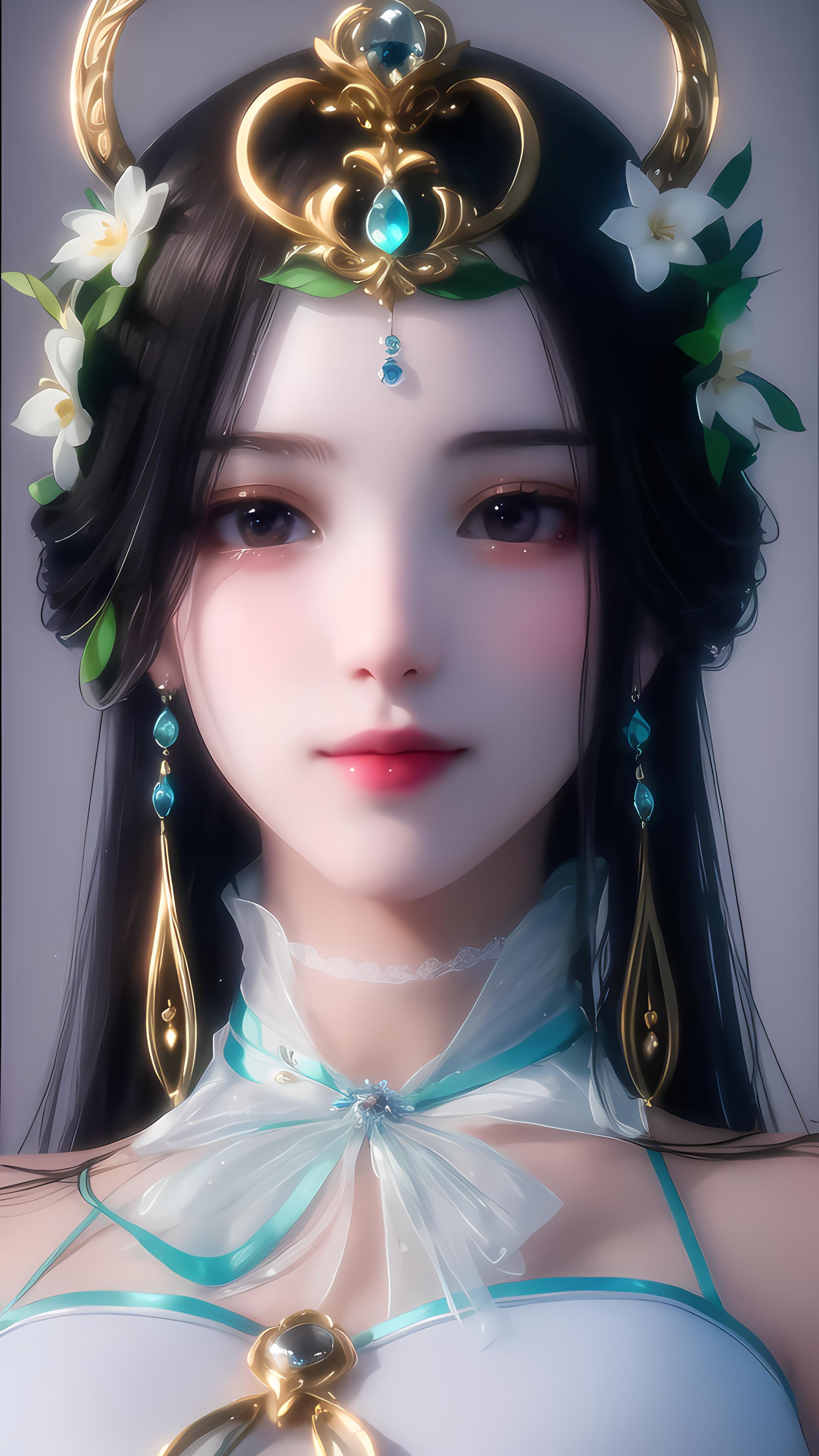 竖屏-国风 电脑ai绘画图集动漫二次元穿搭手机高清壁纸