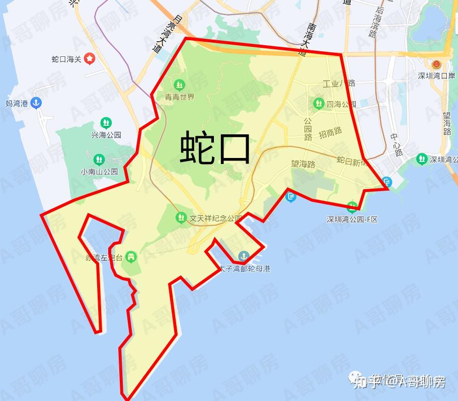 蛇口街道地图图片