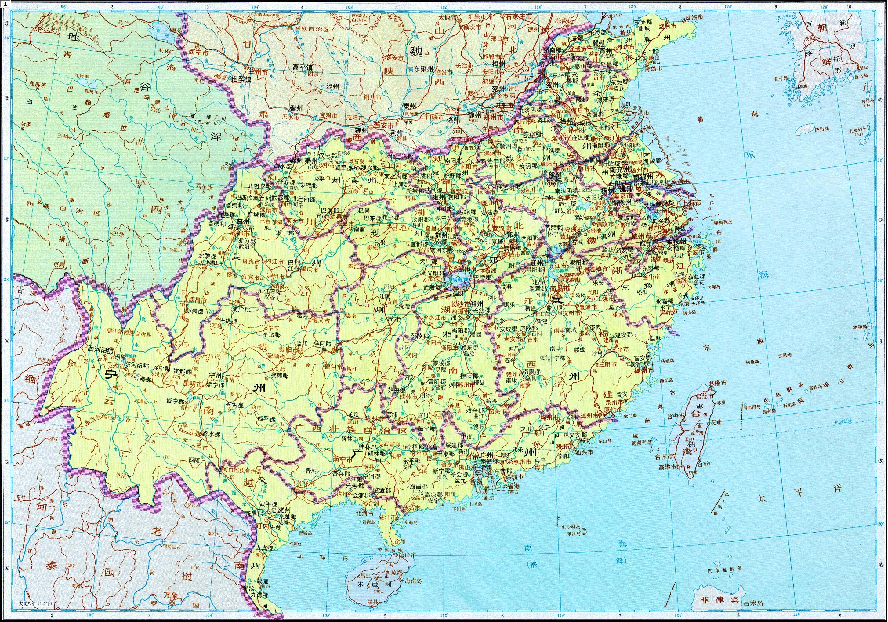 谭其骧中国历史地图集-南北朝(一)