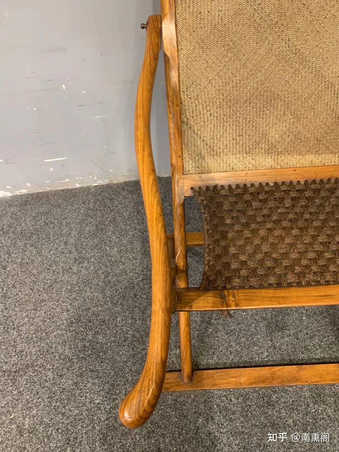 精品黄花梨老旧躺椅