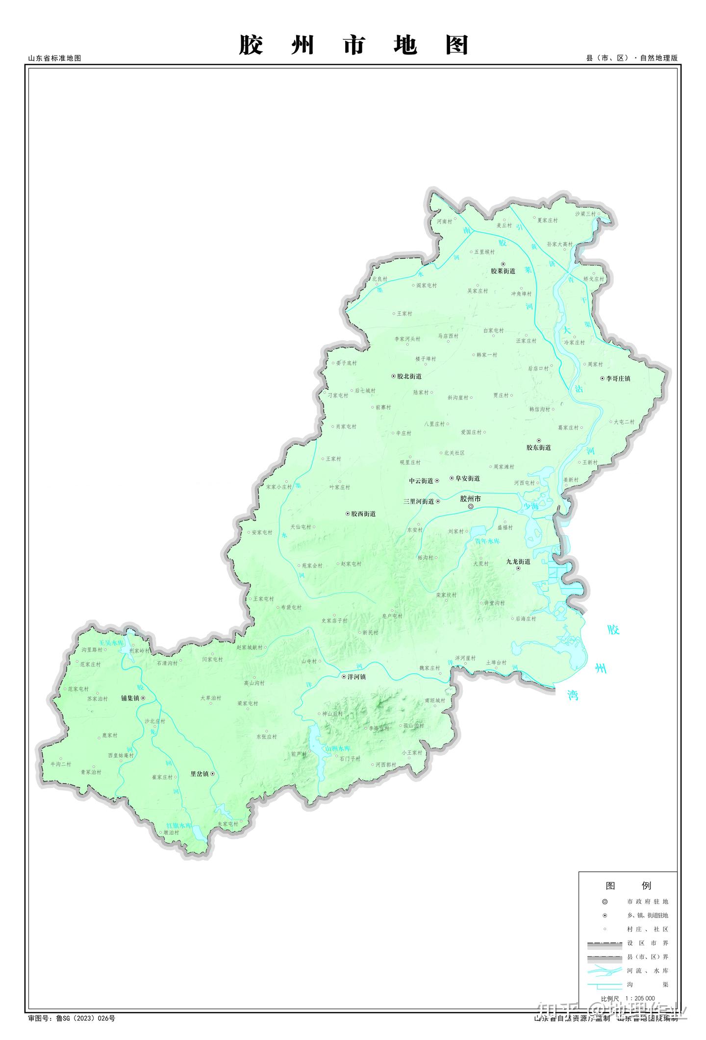 青岛市胶州市地图 - 知乎