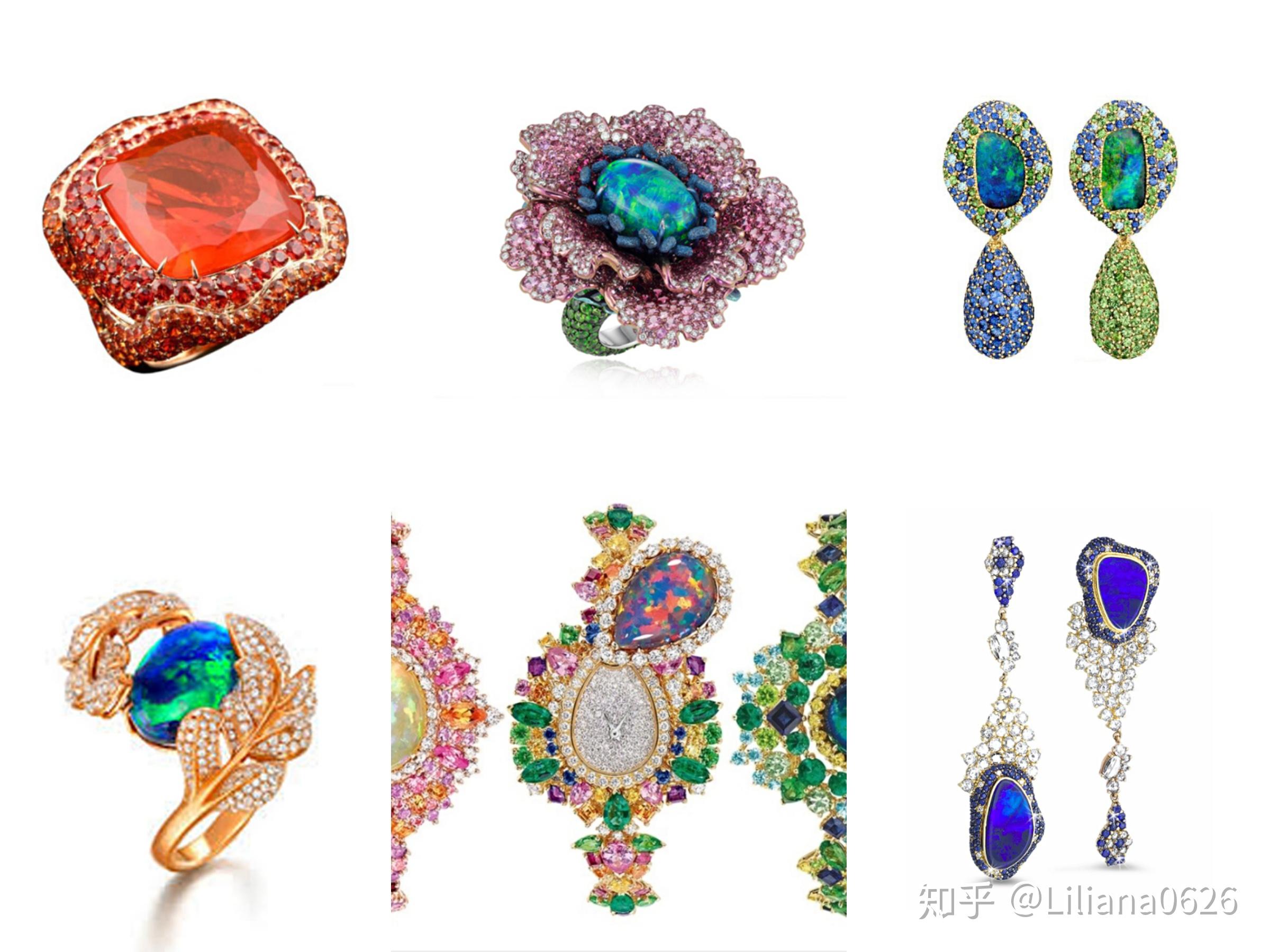 以下是各名家欧泊珠宝设计非洲的欧泊脱水现象最严重,所以购买时要