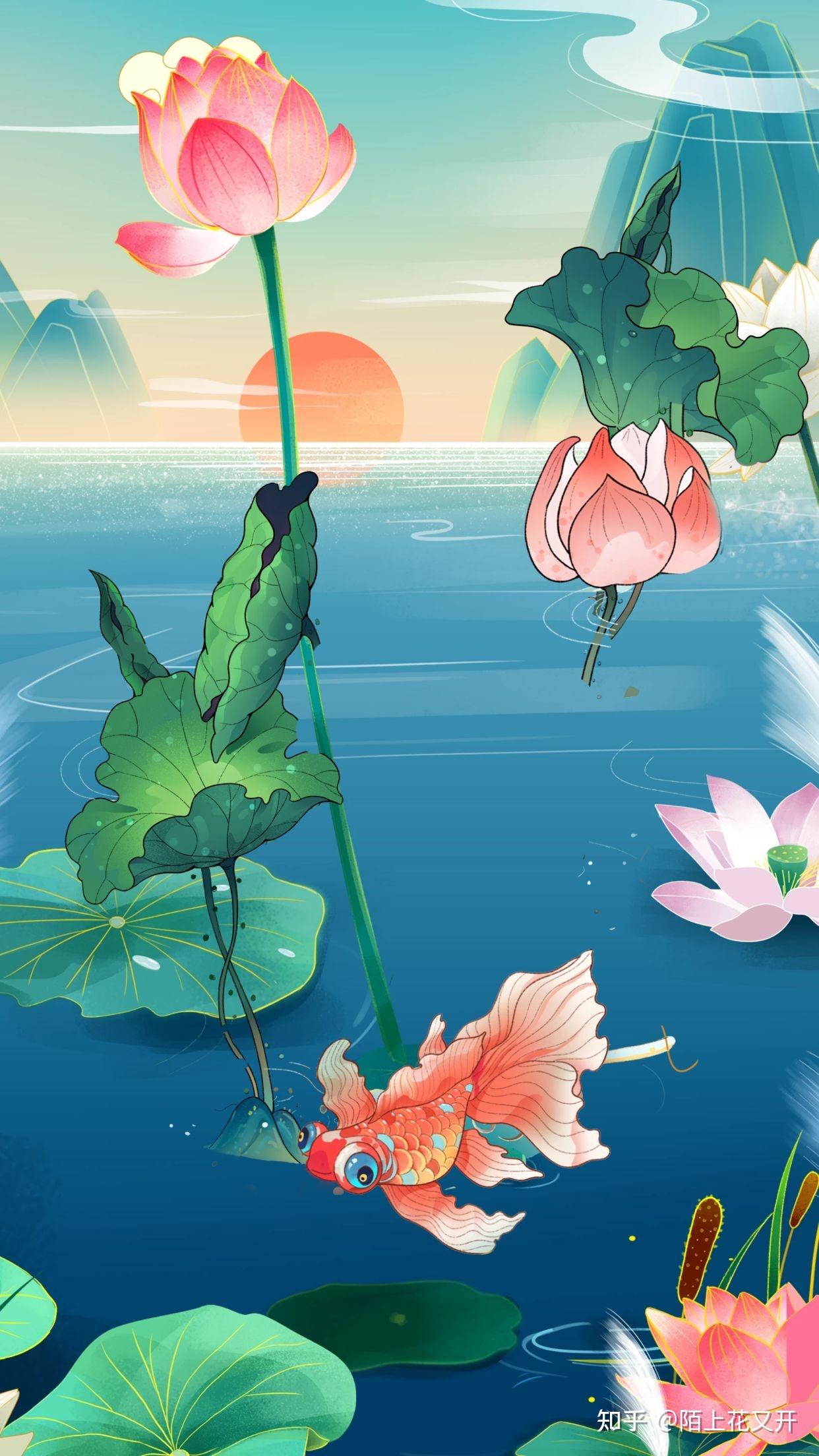 立夏朋友圈文案|立夏中国风水墨海报背景素材 - 知乎