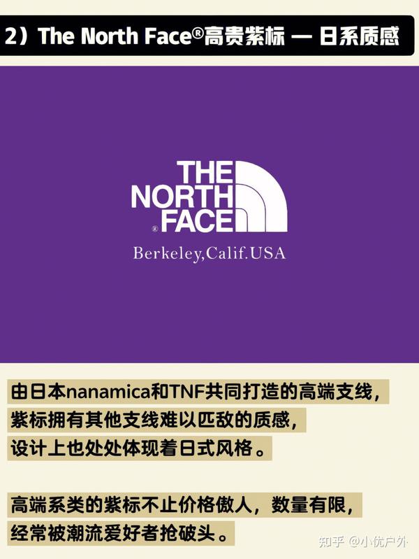 The North Face® 5个颜色的标识，潮牌科普 - 知乎