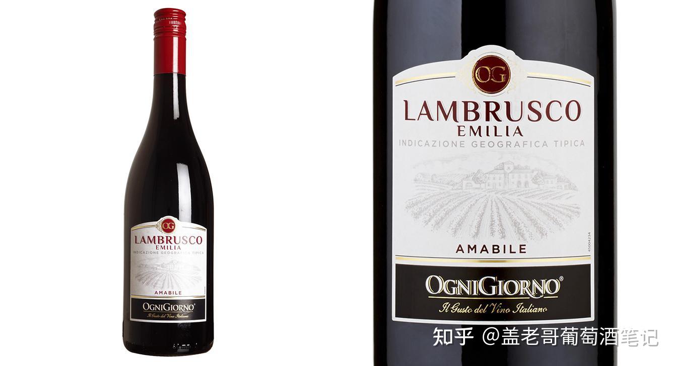 入门级起泡酒蓝布鲁斯科lambrusco甜红起泡酒葡萄酒中的可口可乐
