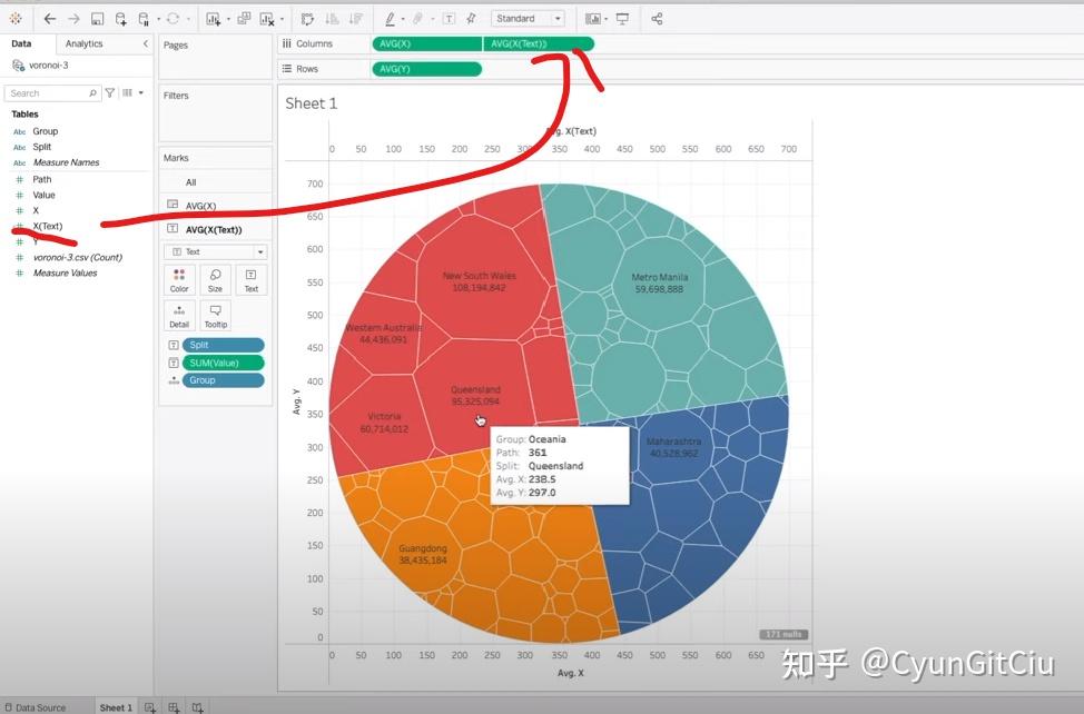 Tableau | 圆形维诺图 (Voronoi Diagram) - 知乎