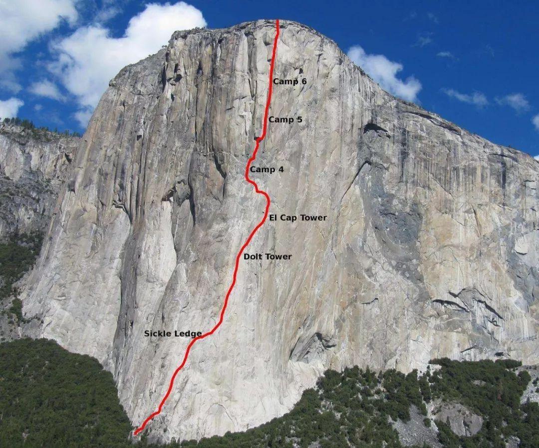 酋长岩,是全球最大的花岗岩巨型独石,南面是几乎垂直悬崖,高度2900