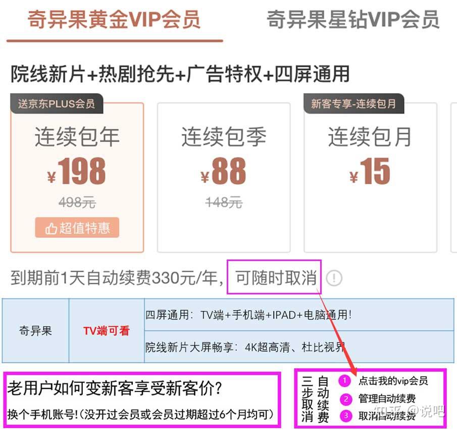 愛奇藝新用戶首開會員要多少錢