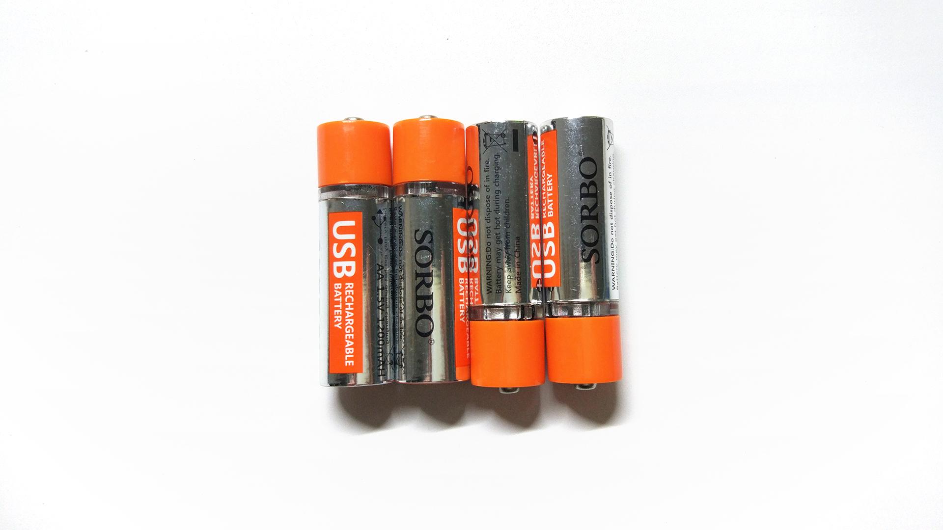 速充型高容量5号电池硕而博usb锂离子电池