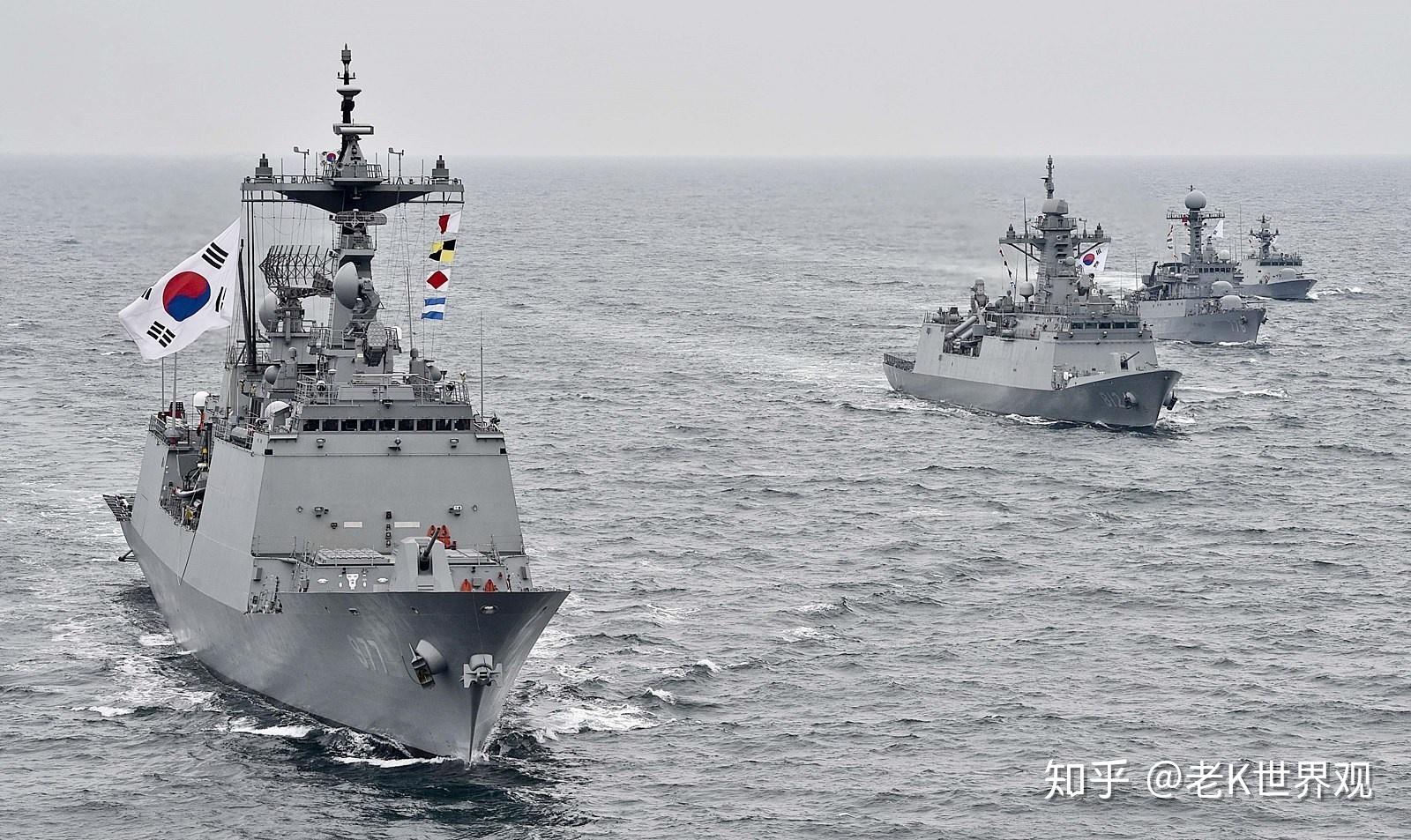 韩国海军一次服役四艘战舰|海军_新浪新闻