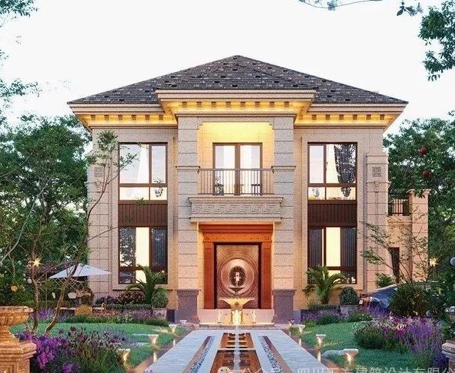 四川南充二层乡村别墅建房图纸,农村最美的乡村别墅,豪华大气