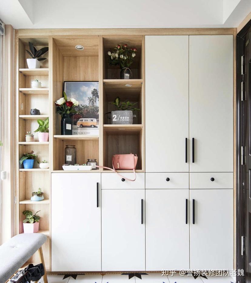 最新流行的入户玄关鞋帽柜,学会这几招,小窝马上上档次