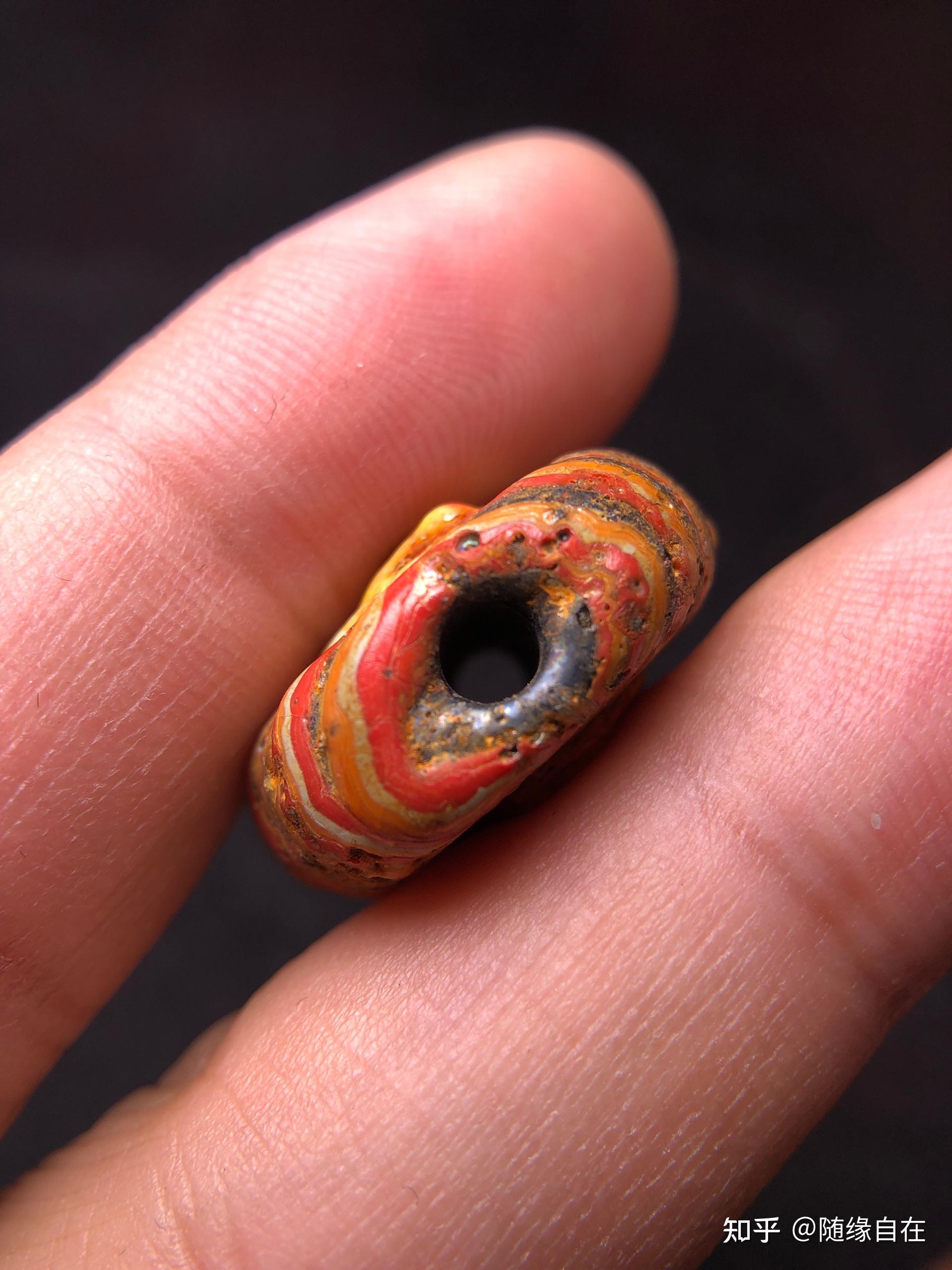 腓尼基人面琉璃古珠