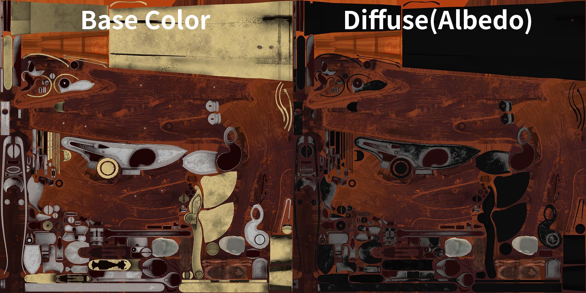Base Color Vs Diffuse Color 游戏资源中常见的贴图类型 - 知乎