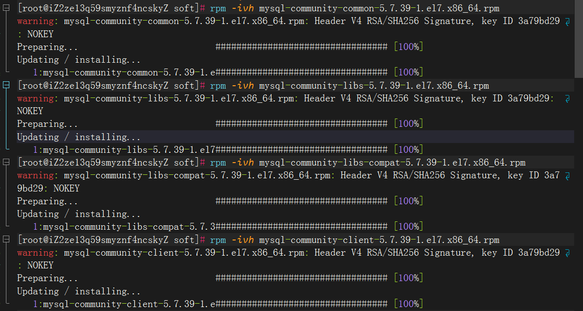  centos 7 9 mysql5 7 