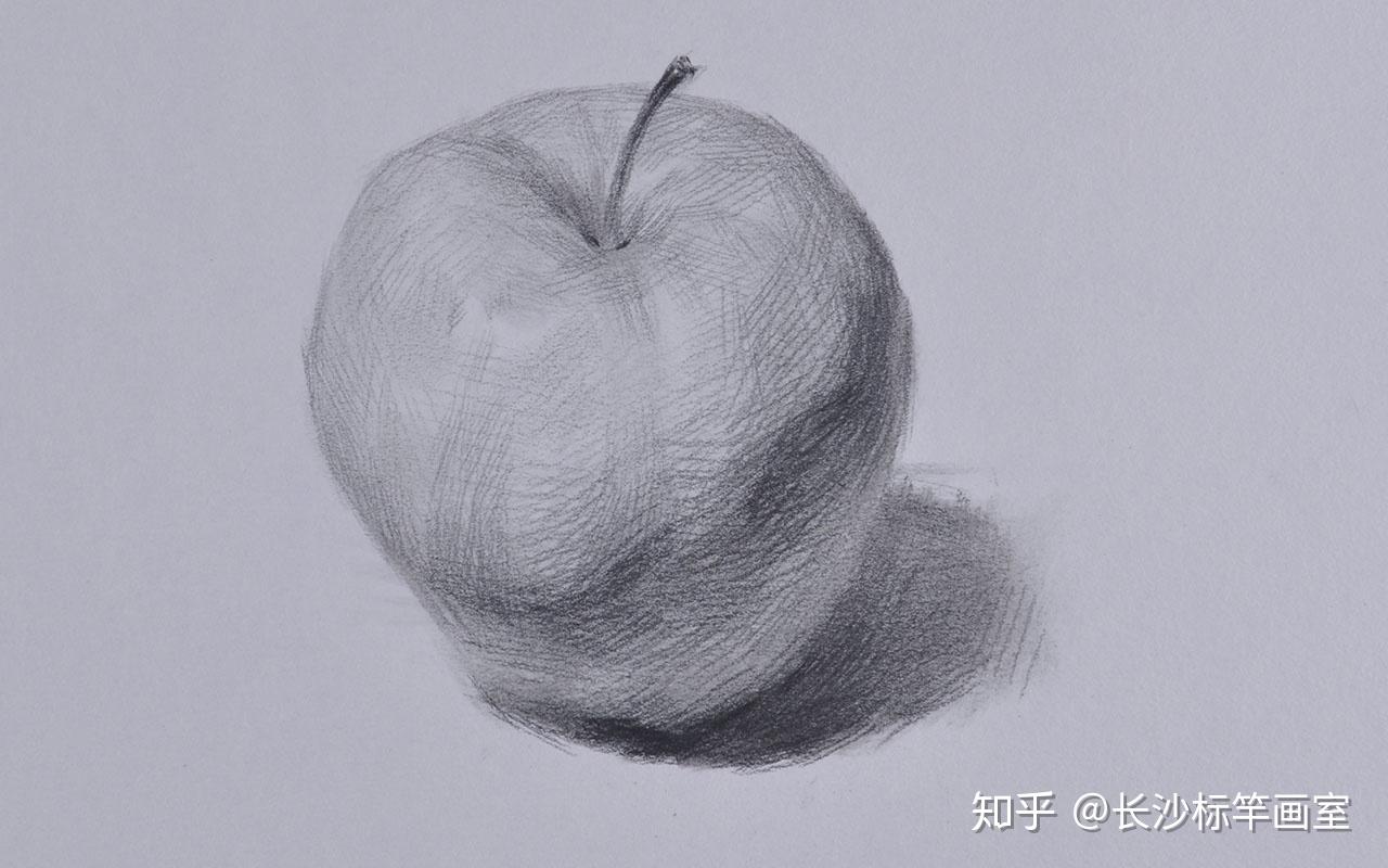 蘋果素描怎麼畫?