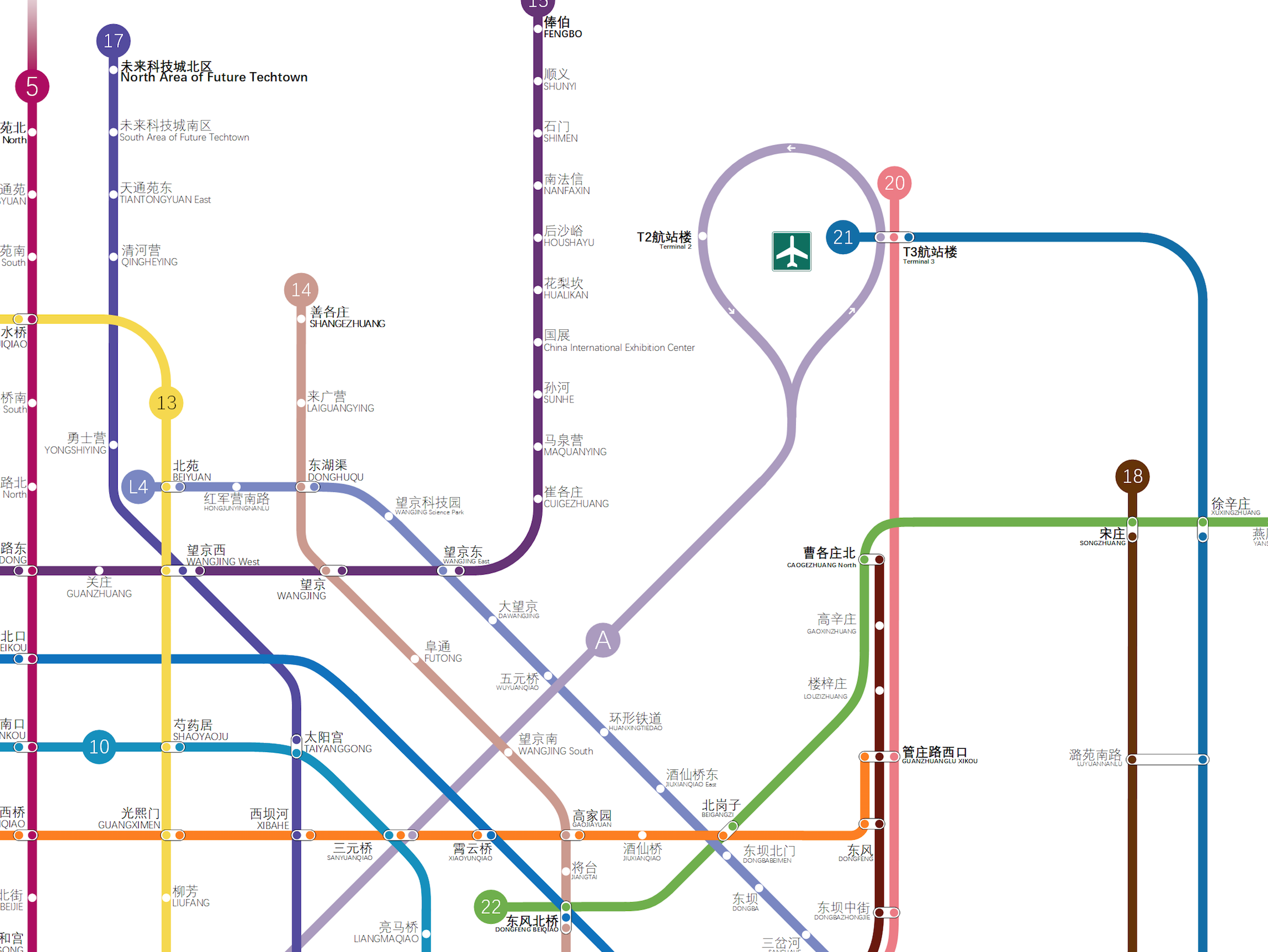 北京地铁图|其他|其他|whl_88 - 原创作品 - 站酷 (ZCOOL)
