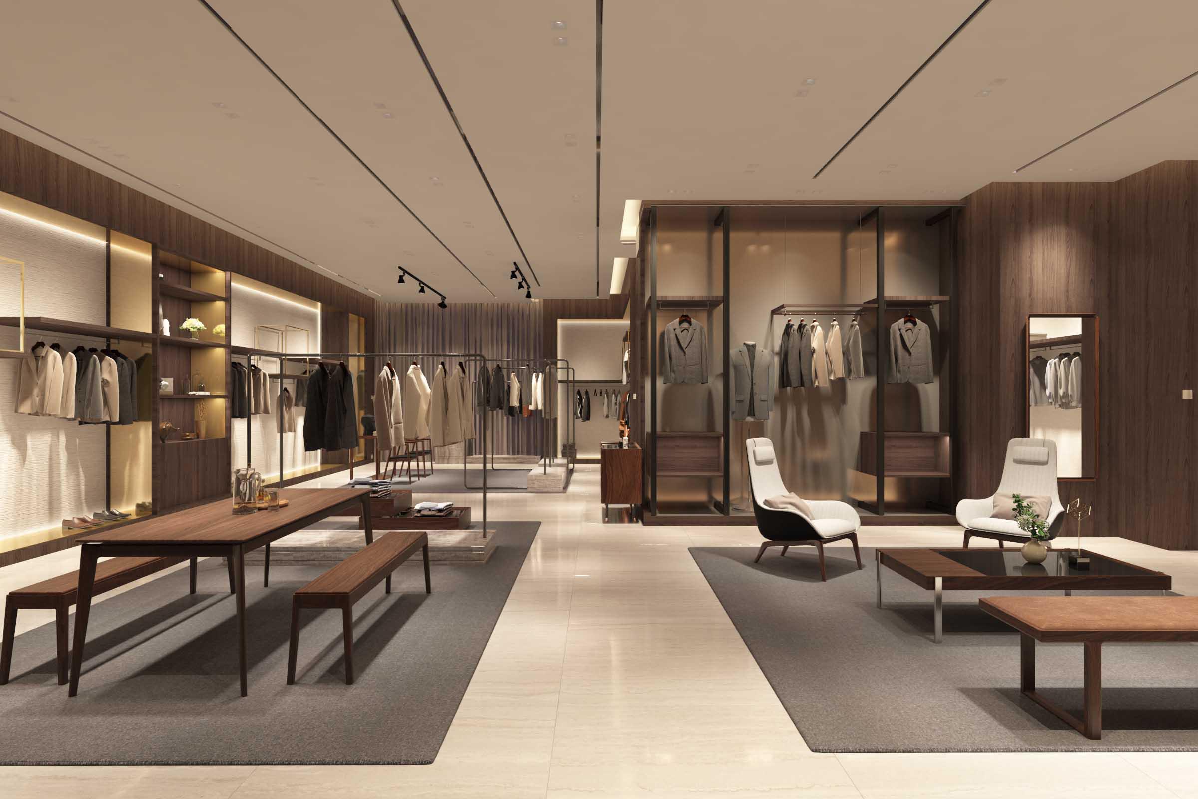 服装店设计成这样商场表示不担心网购i大连恒隆广场品牌旗舰店