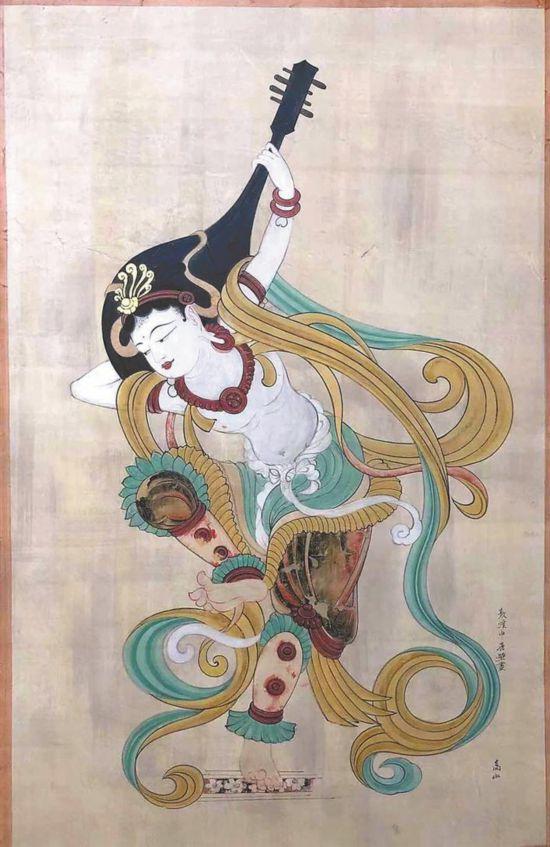 神游千年大美敦煌中唐112窟南壁东观经变反弹琵琶经典舞艺非同凡响附
