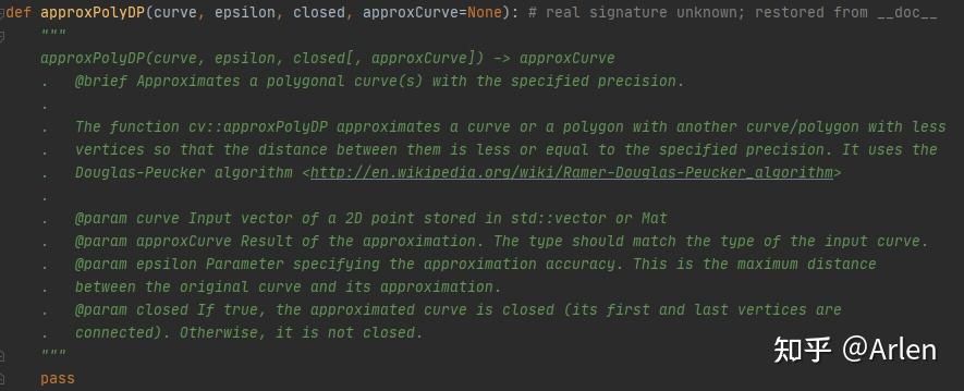 【Python学习蝴蝶书】第八章 轮廓2-深入分析轮廓（多边形逼近） - 知乎