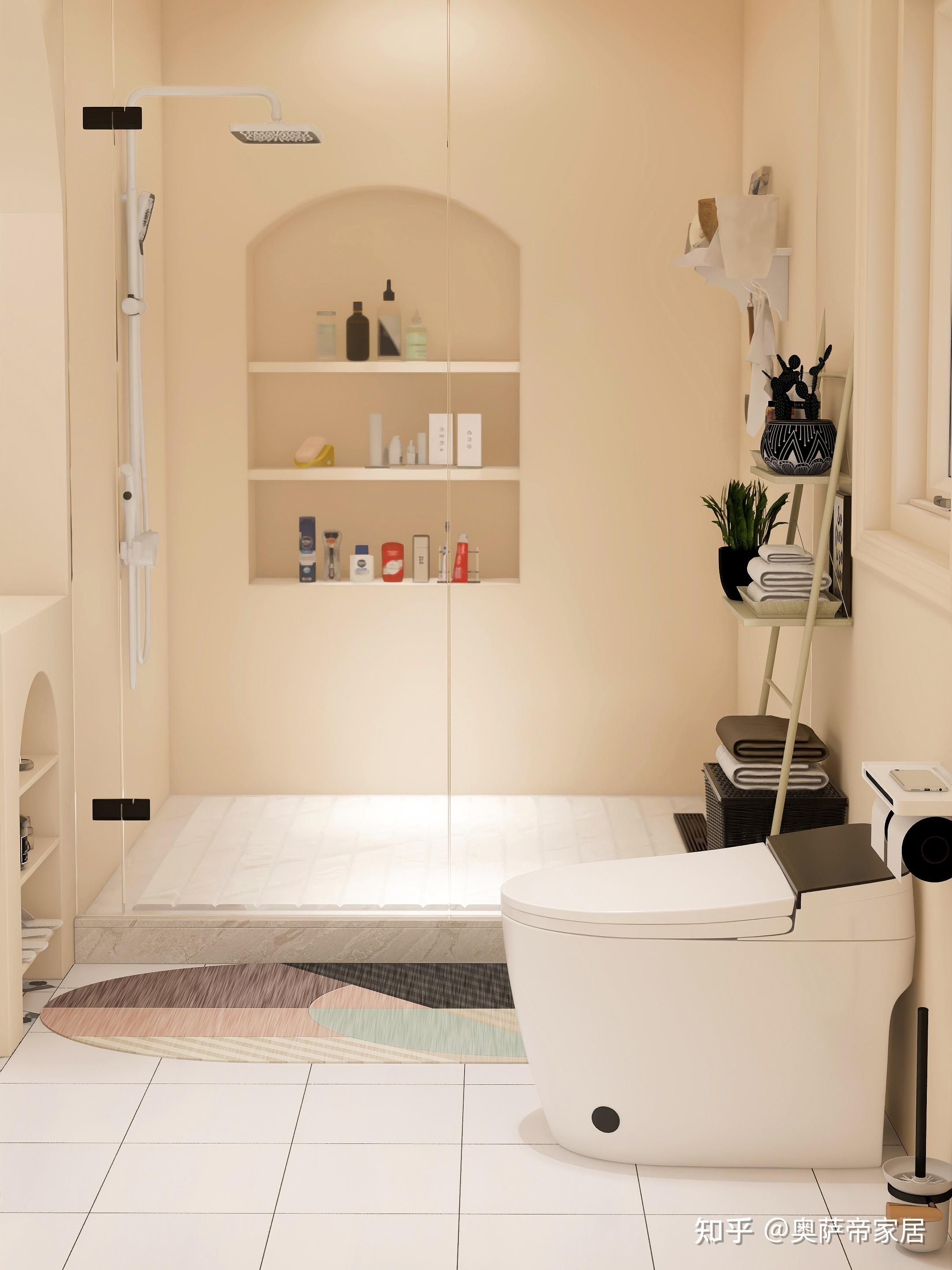 收纳达人真的欲罢不能,这间卫生间格局上实用上真的绝了奥萨帝家居