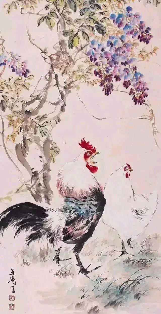 60幅王雪涛国画里的大公鸡- 知乎