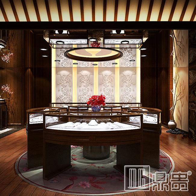 如何设计出有韵味的玉器展示柜