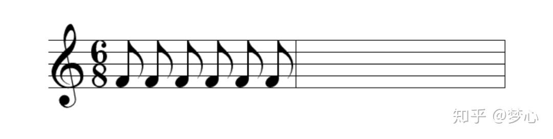6/8是最常见的,以八分音符为一拍的拍号