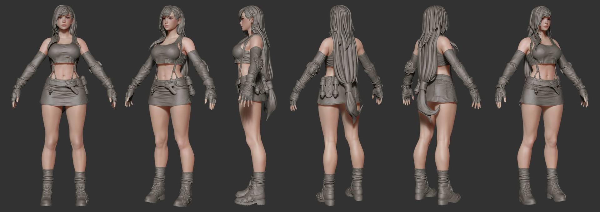 3d角色建模流程一般包括3dmax建中模,zbrush雕刻高模,maya拓扑低模