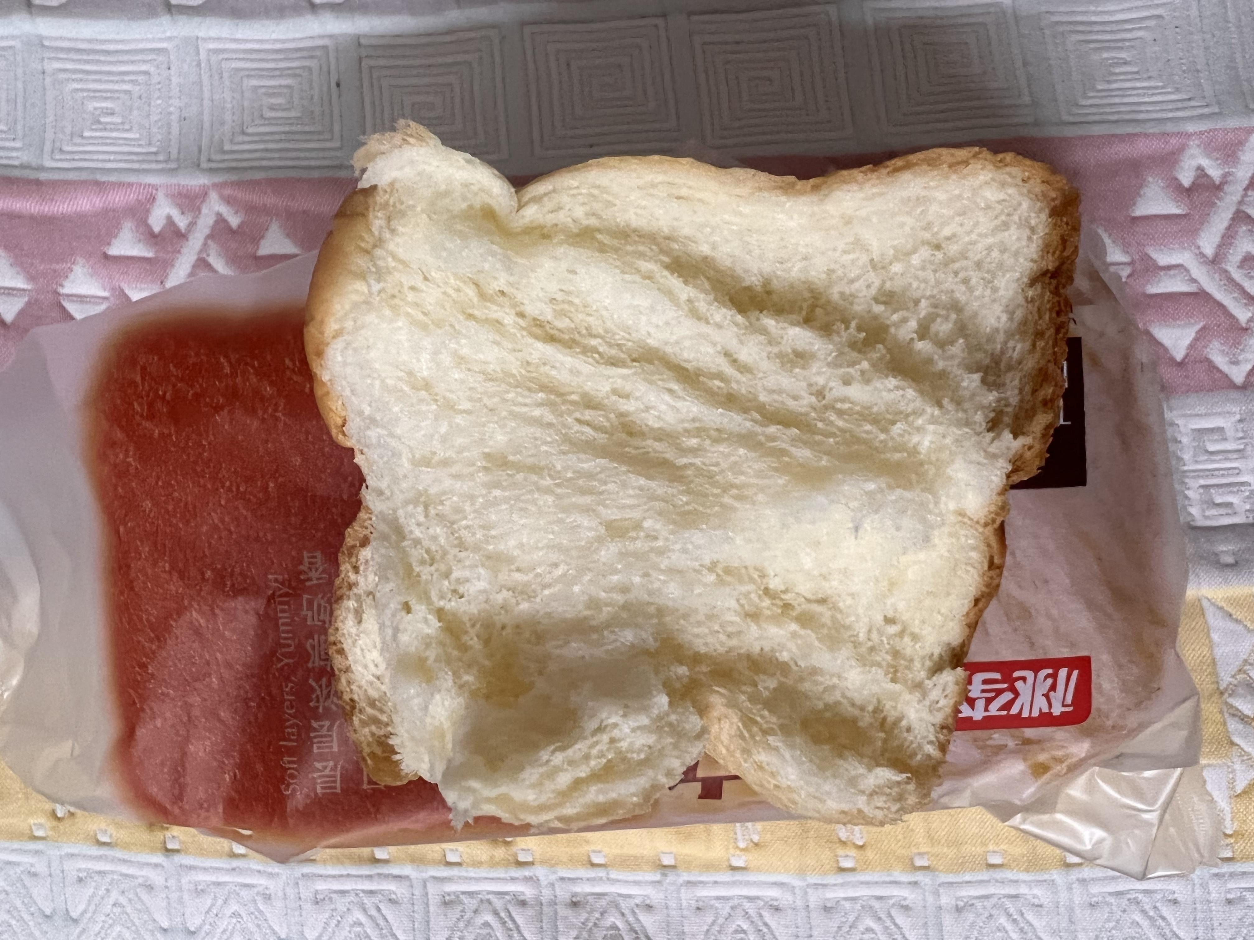 早餐吐司面包测试来自桃李焙软吐司面包松软劲道奶香十足