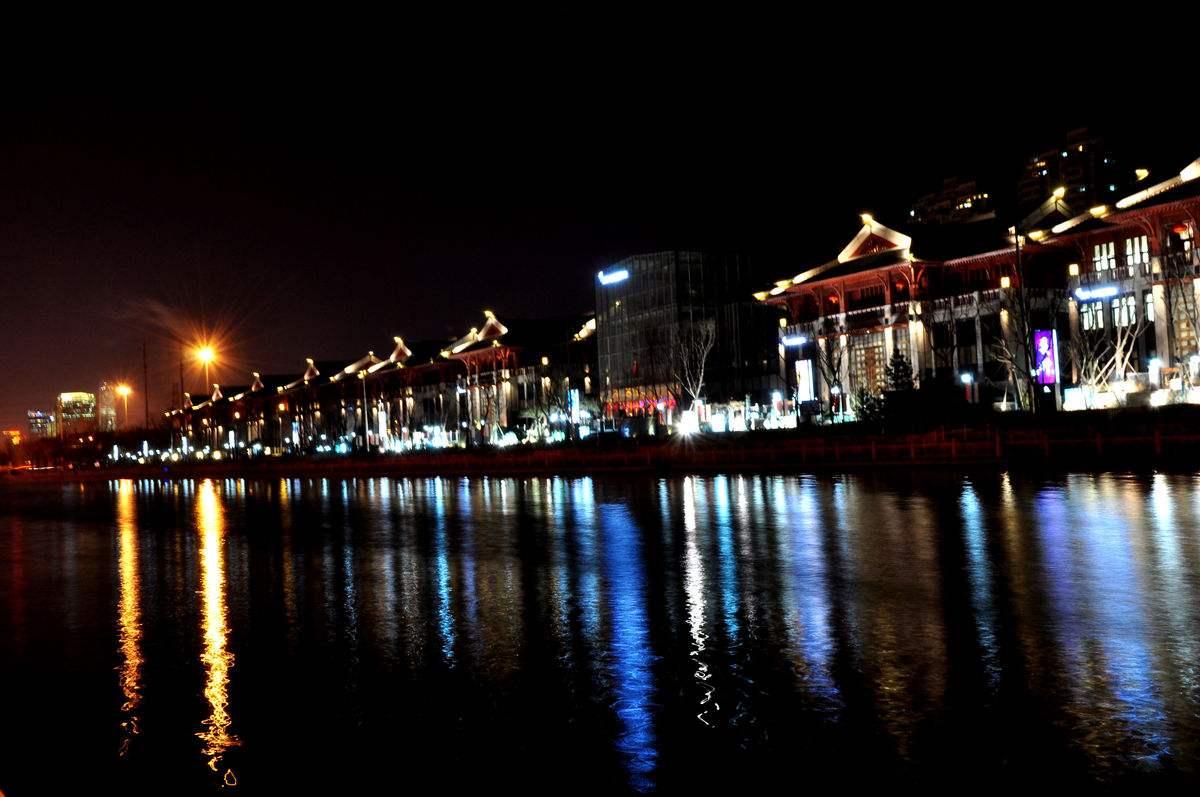 通惠河夜景图片