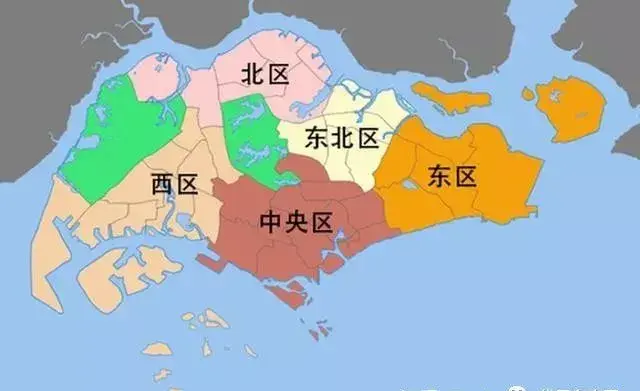新加坡的位置地图图片