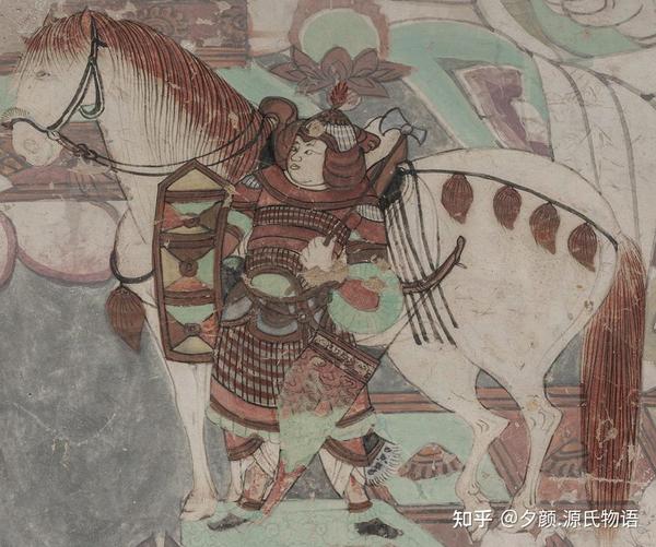 敦煌壁画中的唐代武士与战马