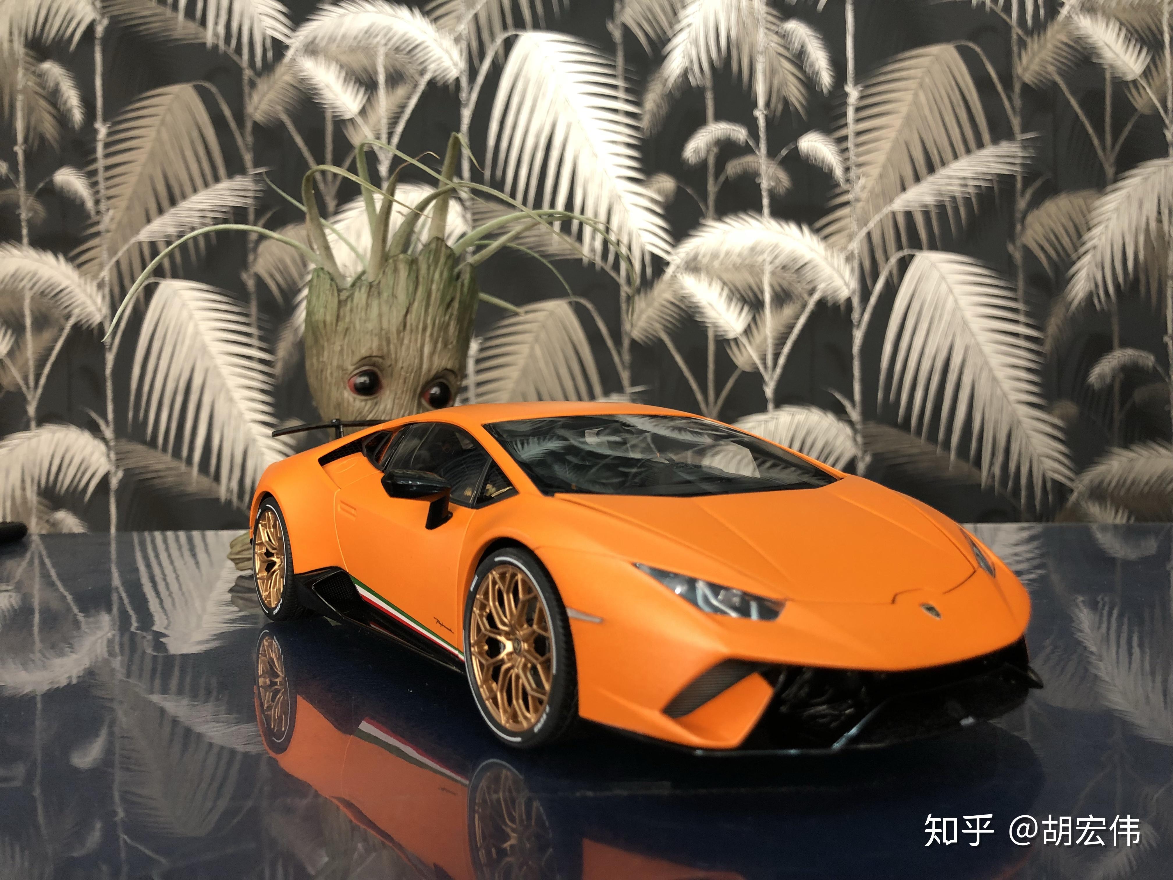 autoart兰博基尼huracanperformante亚光橙