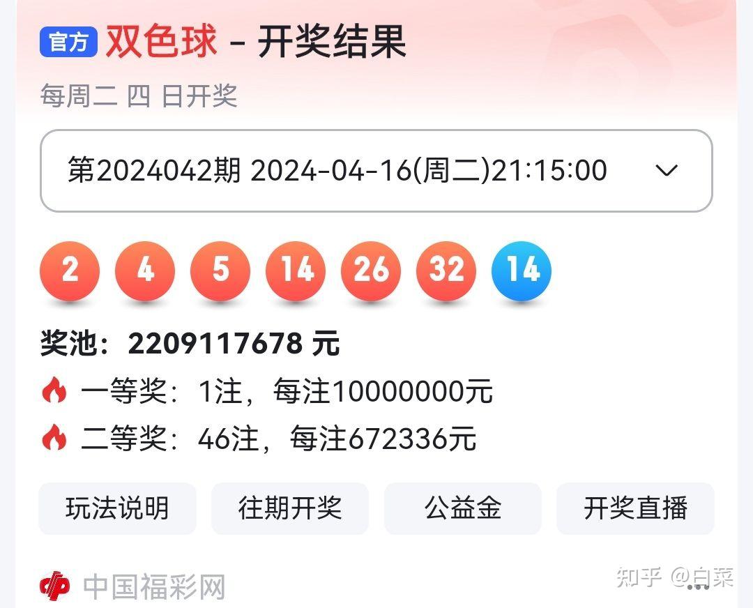 双色球第2024043期开奖号码推荐分享