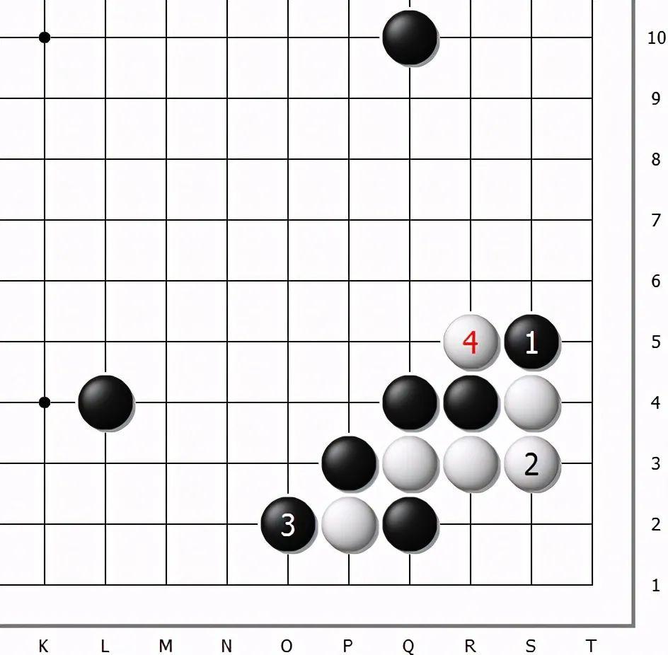 围棋星位点三三定式前世篇之两翼张开情况下的小飞刀