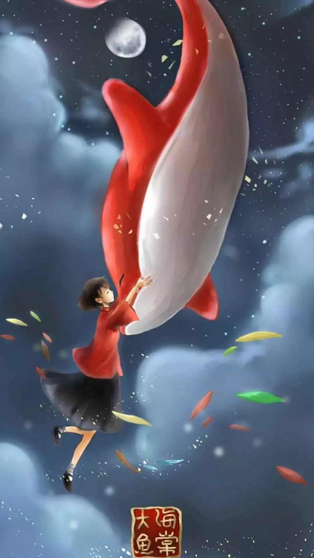 一手创作《大鱼海棠》电影海报，他的画充满着一股仙气……_数艺设-站酷ZCOOL