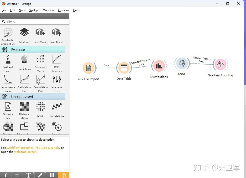 Orange3 Python Visualizer Up Data Orange,可以拖拉拽的Python数据挖掘软件,强烈推荐~ - 知乎