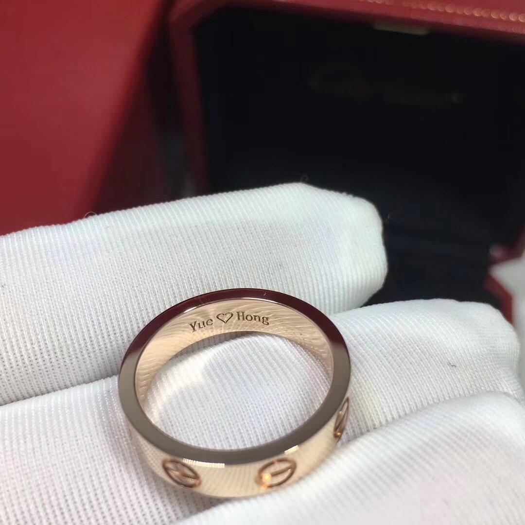 卡地亚婚戒刻字刻什么