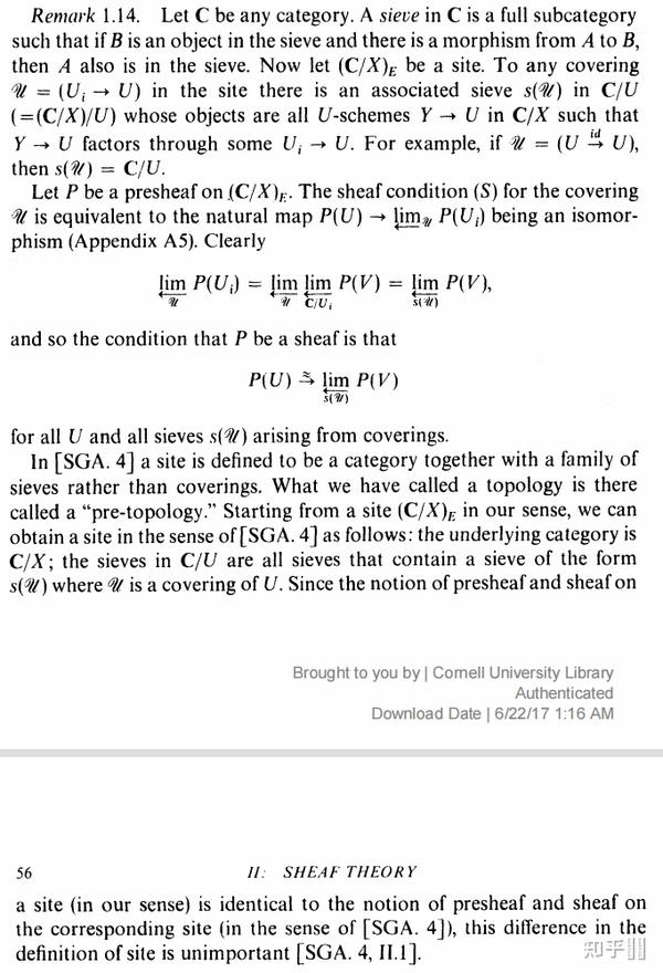 Etale Theory I Etale Cohomology An Introduction 知乎