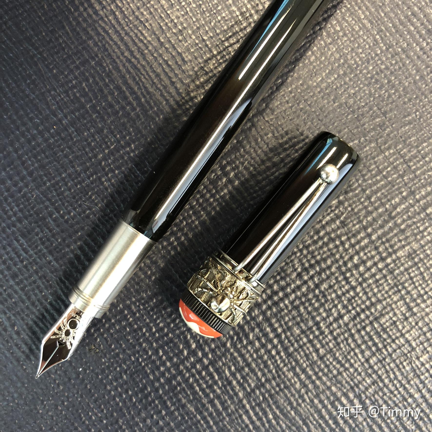 万宝龙传承系列红与黑蜘蛛特别款钢笔montblancrougeetnoirspider