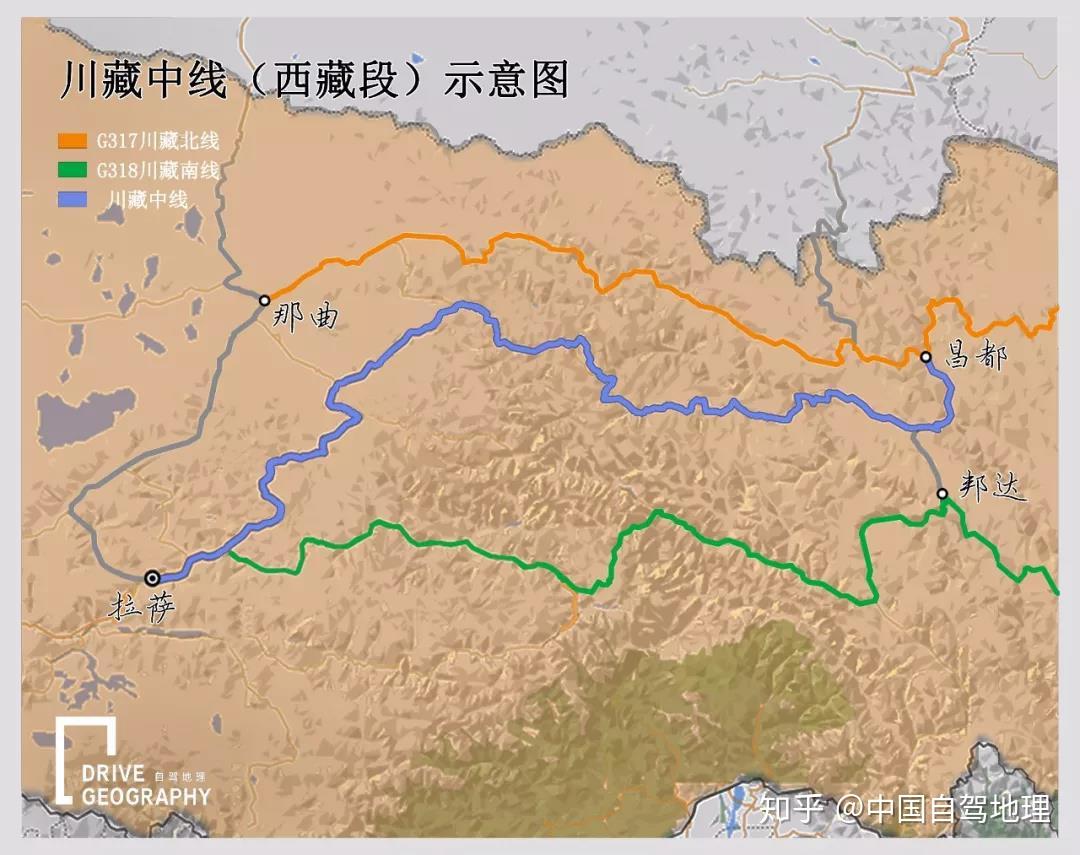 川藏中线349国道地图图片